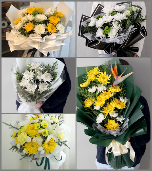 重庆九龙坡区杨家坪街道白事花束代送